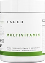 Kaged Multivitamin Capsules | Unflavored | Tüm Gıdalar Organik Meyveler & Veggies | Bitki bazlı Vegan Multivitamin | C, D, E, B12 | Erkekler ve Kadınlar için Tamamlar | 30 Hizmet