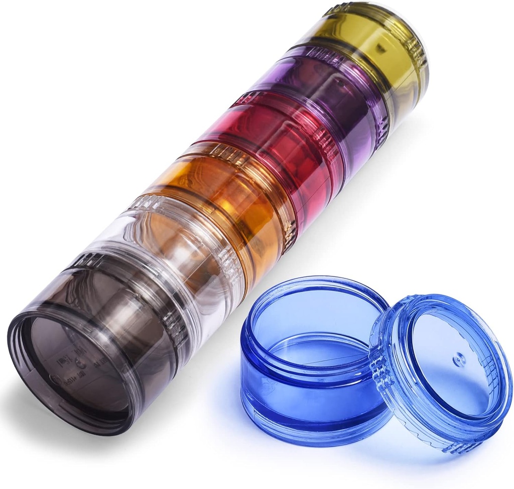Cylindrical Pocket Eczanesi Moisture-Proof Travel Pill Organizer yedi Renk Pill Box 7 Günü