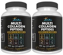 VITAMISAN 2Pack Multi Collagen Plus Pills (Type I, II, III, X) Anti-Aging, Hair, Skin, Nails ve Ortak Destek, 80 Day Supply 240 Capsules