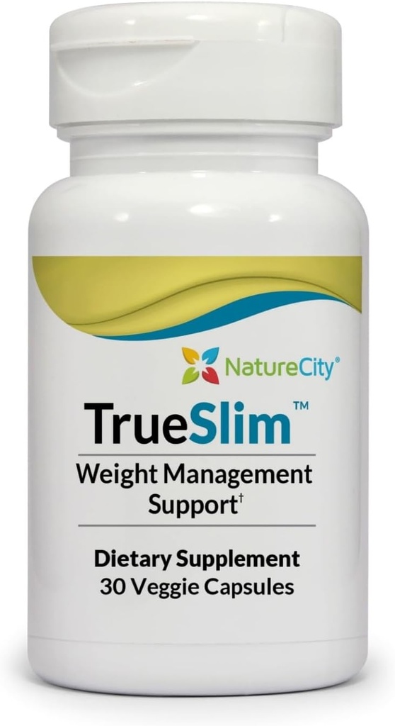 NatureCity True-Slim Fat ve Kilo Supplement | Yardımlar Fat Accumulation | Capsules | Non GMO | Made in USA