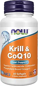 Şimdi Gıdalar Tamamlıyor, Krill & CoQ10, Phospholipid-Bound Omega-3, Kalp Desteği*, 60 Softgels