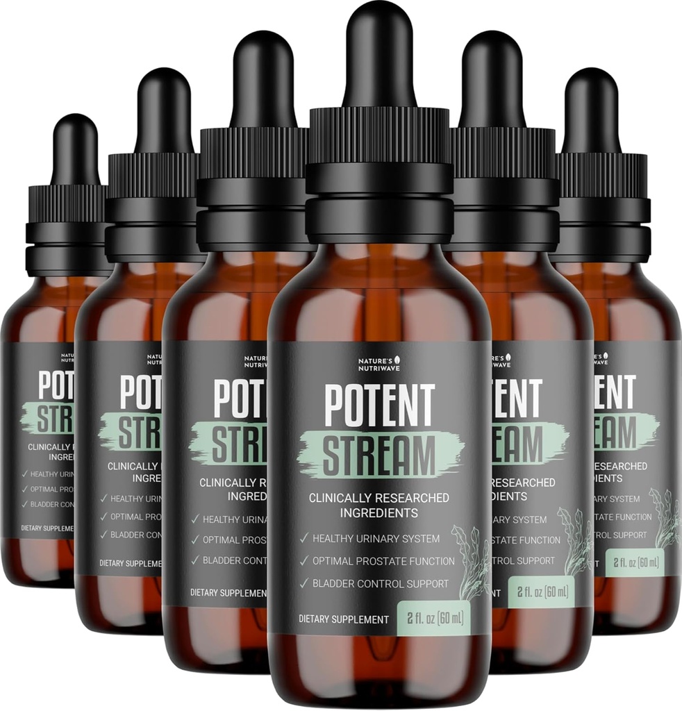 PotentStream Drops - Original Formula, Doğal Sıvı Supplement Plant Extracts ile |% 100 Doğal, ABD'de yapılan 6 Ay Supply