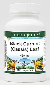 Μαύρο φραγκοστάφυλο (Cassis) Φύλλο - 450 mg (100 κάψουλες, ZIN: 513765)
