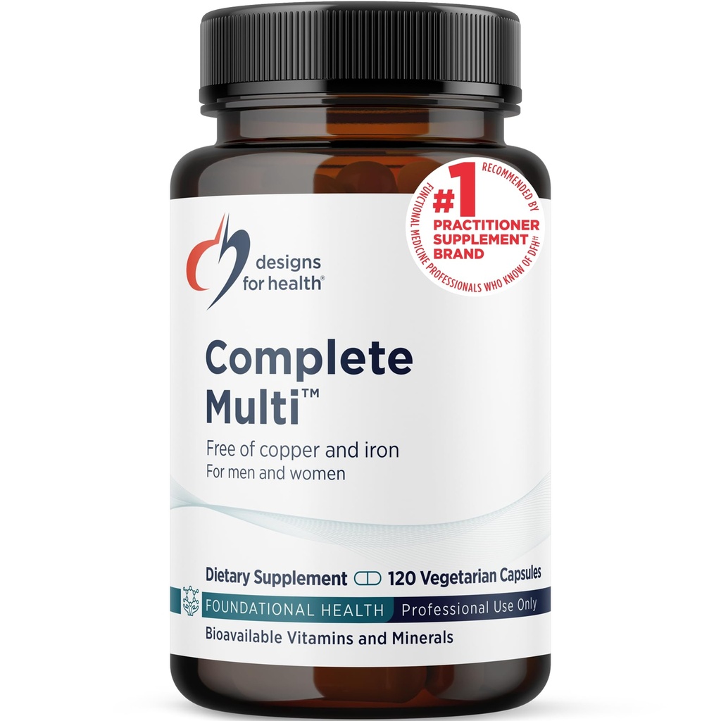 Sağlık DFH için tasarımlar Multi - Kapsamlı Multi Vitamin + Mineral Supplement with Folate, 1000 IU Vitamin D, Immune Support Vitamins - Multivitamin with No Copper, No Iron (120 Capsules)