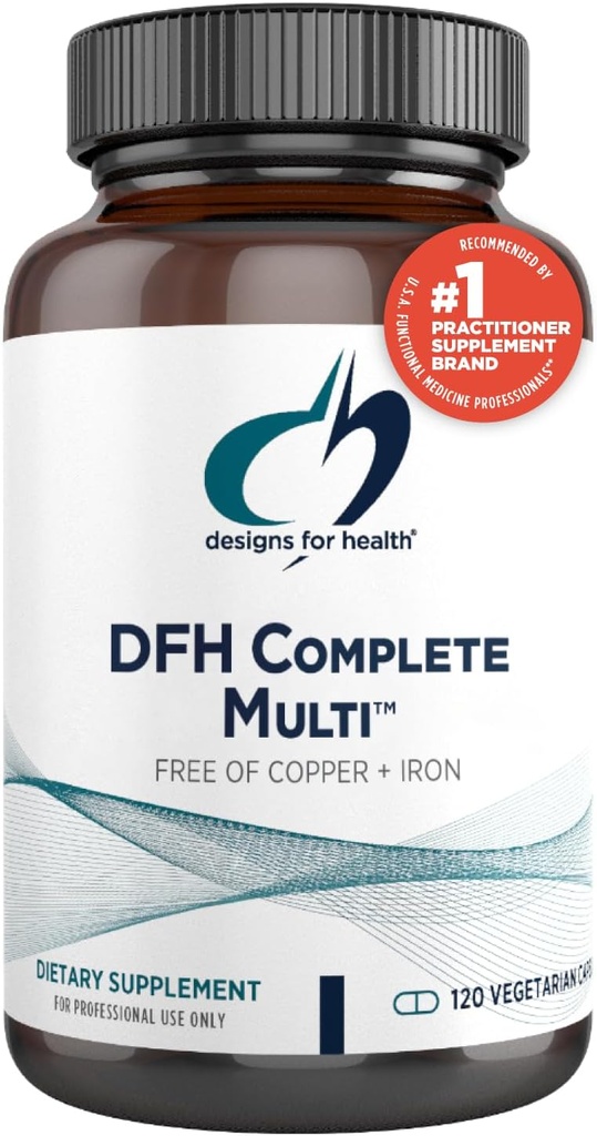 Sağlık DFH için tasarımlar Multi - Kapsamlı Multi Vitamin + Mineral Supplement with Folate, 1000 IU Vitamin D, Immune Support Vitamins - Multivitamin with No Copper, No Iron (120 Capsules)