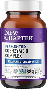 New Chapter Vitamin B Complex – Fermented Coenzyme B Complex Rich in Vitamin B12 + Vitamin B6 + Biotin + Made with Organic Ingredients - 90 ct