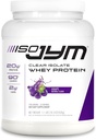 JYM Supplement Science Iso JYM Grape, 90 Calories, 100% Whey Protein Isolate, Zero Fat, Zero Sugars, Mixes Clear, for Women & Men, 20 Servings