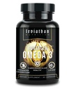 Leviathan Fish Oil Omega 3 Capsules | Premium Norveç Omega 3 Fish Oil for Heart, Brain, & Immune Support | Superior Abors Triple Strength Fish Oil Supplements - Free Form EPA & DHA