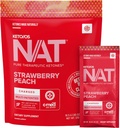 Pruvit - Keto/OS NAT - Strawberry Peach Charged Drink Mix with C-Med 100, L-Taurine, Vitamins B6 & B12, Ketone Supplement - 18.5g