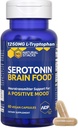 Σεροτονίνη Brain Food - 1250mg L-Tryptophan & 400mg Rhodiola Rosea συμπλήρωμα - Mood συμπλήρωμα υποστήριξης για ανακούφιση από το στρες - Νευροδιαβιβαστής Υποστήριξη με Μαγνήσιο Γλυκινικό & Ψευδάργυρο - 60 κάψουλες