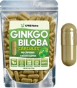 XPRS Nutra Ginkgo Biloba Capsules - Gingko Biloba Encapsated Supplements for Cognition - Vegan Dostu Ginkoba Biloba - Immunity Boosting Ginkgo Biloba Capsules - 180 Count