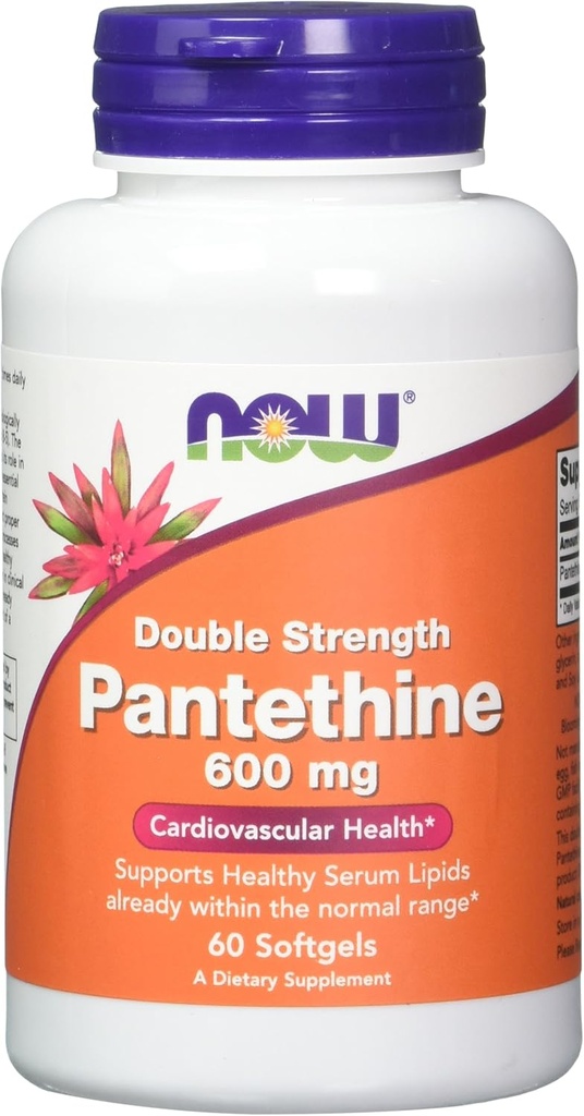 Şimdi Gıdalar, Pantethine 600 mg, 60 Softgels (Pack of 2)