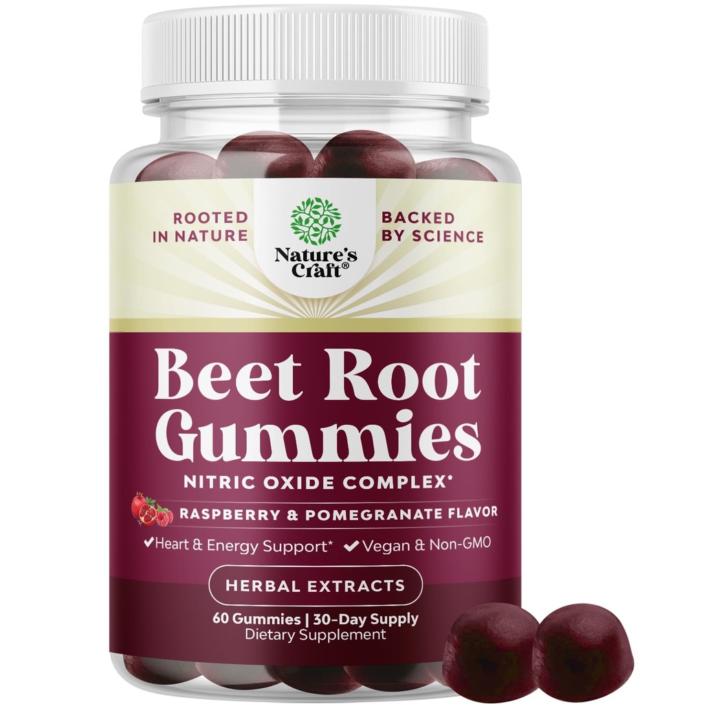 Flow Booting Beet Root Gummies - αναζωογονητικό Beet Gummies για ενήλικες Nitric Oxide Energy & Heart Health Support with Grapeseed Ρόδι & Βιταμίνη B12 - Vegan Non-GMO & Gluten Free (1 Μήνας)