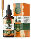 HERBAMAMA Lions Mane Tincture - Vegan Focus & Nerve Support with Lion's Mane Mushroom Extract - Hericium Erinaceus Brain Support Supplement - Non-GMO, Alkol & Sugar-Free - 84-Day Supply