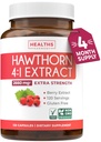 Super Potent Hawthorn Berry Extract Capsules - Hawthorn Berry Supplement Ekstra Kuvvetli Mekanikten Kalp ve Digestive Health - Vegan Non-GMO & Gluten Free (4 Ay Supply)
