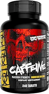 Mutant Caffeine Pills – Farm-Grade Pure Caffeine Supplement for Boosting Energy, Focus, mental Alertness, Performans ve Endurance – Fatigue & Restores Wakeness – 240 Tablet