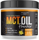 Intentionally Bare MCT Oil Powder French Vanilla MCT Coffee Creamer - C8 MCT Oil Powder for Energy & Metabolism - No Grit Keto Energy Blend Excellent in Baking, Shakes & Creamer for Coffee - 40 Ser