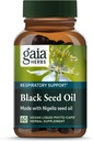 Gaia Herbs Black Tohum Yağı - Lung, Respiratory ve Antioksit Desteği - Organik Nigella Tohum Yağı - Herbal Supplement - 60 Vegan Sıvı Phyto-Capsules (30-Day Supply)