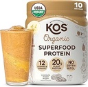KOS Vegan Protein Powder, Σοκολάτα Φυστικοβούτυρο - Μείγμα πρωτεΐνης χαμηλής περιεκτικότητας σε υδατάνθρακες, USDA Organic Superfood with Vitamins & Minerals - Keto, Soy, Dairy Free - Αντικατάσταση γεύματος για γυναίκες & άνδρες - 10