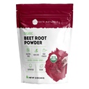 Kate Naturals Βιολογική σκόνη ρίζας τεύτλων για Smoothies, Ψήσιμο & Χυμό. Ακατέργαστο Beetroot Superfood & Natural Red Food Coloring (12oz, Μη ΓΤΟ, Γήινη Γεύση)
