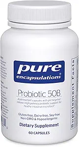 Saf Encapsulations Probiyotik 50B - Digestive Health Probiyotik - Immune Supplement* - Asit-Resistant Capsules - Gluten Free & Non-GMO - 60 Capsules