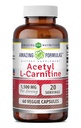 Amazing Formulas Acetyl L-Carnitine Hcl Veggie Diyeter Supplement - 500 Mg, Veggie Capsules (Non GMO,Gluten Free) Per Şişe - Enerji Üretimi ve Bilişsel Fonksiyonlu (60 Kont)