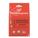 Wedderspoon Organik Manuka Honey Drops, Ginger & Echinacea, 20 Kont ( 1) | Gerçek Yeni Zelanda Honey | Mükemmel Remedy For Kuru Throats