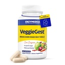 Enzymedica, VeggieGest, Digestive Ένζυμα, Υποστηρίζει Περιστασιακά Αέριο & Αναπτυσσόμενο Ανακούφιση από Υψηλής Ίνες Αλεύρια, για Vegan & Χορτοφαγικές Δίαιτες, Ένζυμο Blend για Digestive Υγεία, 60 Count