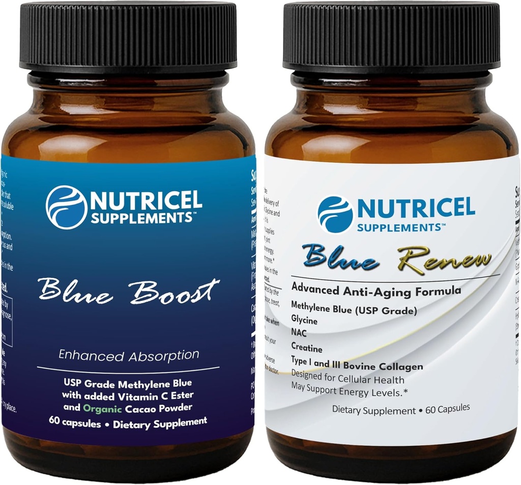 Nutricel μεθυλένιο μπλε κάψουλες - Ενίσχυση και ανανέωση (2 πακέτο προϊόντων)