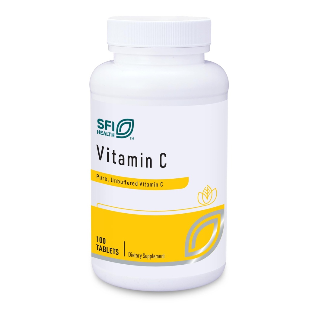 Klaire Labs SFI Health Vitamin C - 1000 Milligrams L-Ascorbik Asit, Oxidation (100 Tabletler)'den Korumak İçin Tabletler