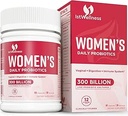Kadınlar için Probiyotikler - 300 Milyar CFU Probiyotik, 12 Strains Probiyotiks with Prebiyotiks Cranberry, Seçilmiş Kadın Günlük Digestive Gut Vaginal & Urinary Health, 60 Capsules