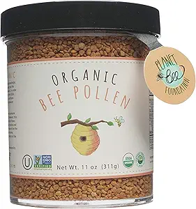 Greenbow Organik Arıen -% 100 USDA sertifikalı Organik, Non-GMO, Halal, Kosher sertifikalı, Pure & Natural Bee Pollen - Superfood Proteinler, Vitaminler ve Mineraller - Gluten Free - 311g