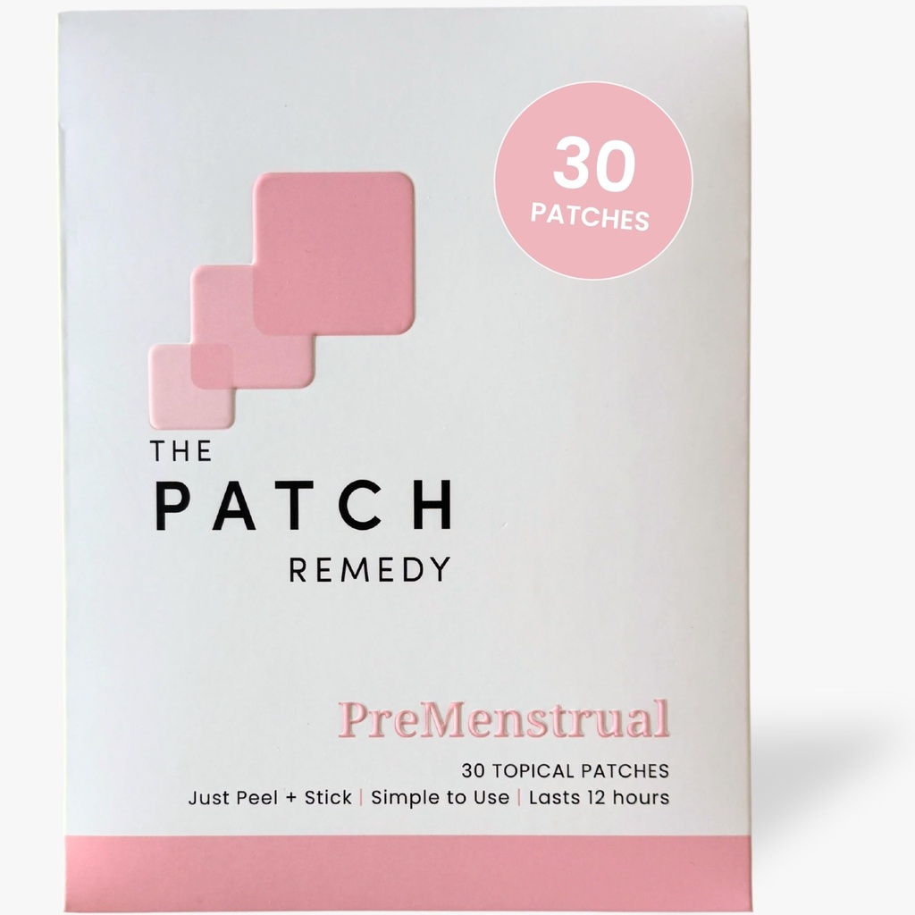 Patch Remedy Pre Menstrual Patch | Chasteberry, Magnezyum, Primrose, Dong Quai, B6 & Vitamin E | 30 Patches