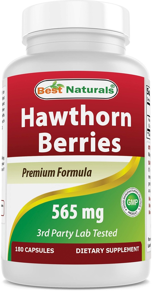 En İyi Doğallar Hawthorn Berry 565 mg 180 Capsules (180 Kont)