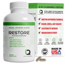 2 1 Kolon Cleanse & Detox w / Psyllium - Destekler Digestion, Debloating & Constipation Relief for Women & Men, Gut Detox Cleanse w/ Magnezyum | Oluşan Kolon Cleanser & Detox