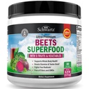 Arıt Kök Toz - Vitamin C Plus Organik Antioksi Zengin Kırmızı Meyveler ve Sebzeler ile Superfood Supplement - Leydi ve Doğal Enerji Seviyeleri - 30 Hizmet - Ambalaj Vary