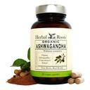 Herbal Roots Ashwagandha Capsules | Extra Strength 1000mg per Service | Ayurvedic for General Health for Men and Women | 60 Vegan Capsules