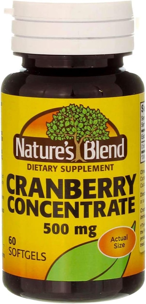 Nature's Blend Cranberry Temp 500 Mg 60 Softgels 6