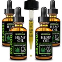 GreenIVe Hemp 28,000 mg Doğal olarak Büyüyen Hemp Oil Drops Vegan Omegas Natural Potent Sonuçlar (4 Paket)