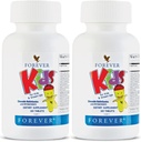 Sonsuz Yaşam - Çocuklar Kolay Çokvitamin - Sağlıklı Büyüme ve Kalkınma için Grape Flavor - Yapay Flavors - 120 Tablet (Pack of 2)