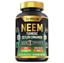 Neem Leaf Supplement - 8in1 Formula - Turmeric, Ceylon Cinnamon, Ginger, Tulsi, Ginkgo Biloba, Amla ve Black Pepper - Immune Health Support - 150 Vegan Capsules