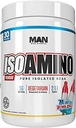 Άνδρας Αθλητισμός ISO-Amino BCAA σκόνη αμινοξέων, μπλε βόμβα-Sicle, 30 εξυπηρετούν, 210 γραμμάρια