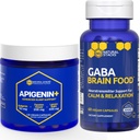 NATURAL STACKS GABA Brain Food + Apigenin Supplement for Sleep Sche - Supports Relaxation and Sleep* - 180 Total Capsules