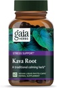 Gaia Herbs Kava Root, Vegan Liquid Capsules, 60 Kont - Duygusal Denge, Calm & Relaxation, Garantili Potency 75 mg Active Kavalactones