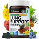 BIO KRAUTER Lung Detox Gummies - 60 Vegan Chews - Lung Cleanse Supplement w/Vitamin C & Mullein Leaf Mix - Respiratory Support