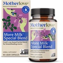 Motherlove More Milk Special Mix (60 Liquid caps) Herbal Lactation Supplement w/Goat's Rue to Build Mother Tound & Support Mother Milk Supply – Non-GMO, Organic Herbs, Vegan, Kosher, Soy-Free Herbs, Vegan, Kosher