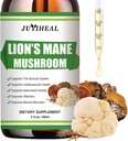 Lions Mane Liquid - Υποστήριξη εγκεφάλου, ενέργεια, μνήμη & εστίαση - Ζάχαρη & Αλκοόλ-ελεύθερο Lions Mane συμπλήρωμα - 2 FL OZ, 2 μήνες προσφοράς