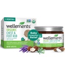 Wellements Organic Baby Chest & Foot Rub for 3 Ay+ (1.8 Fl Oz) | Soothes & Comforts | Baby congestion rahatlama * Eucalyptus ve Lavender | Free from Petroleum, Menthol and Yapay Fragrance