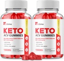 (2 Pack) Lifetime Keto Plus ACV Gummies - Resmi Formula, Vegan, GMO - Lifetime Keto Acc Gummies, Life Time Keto Vinegar, B12, Pomegranate Juice (120 Gummies)
