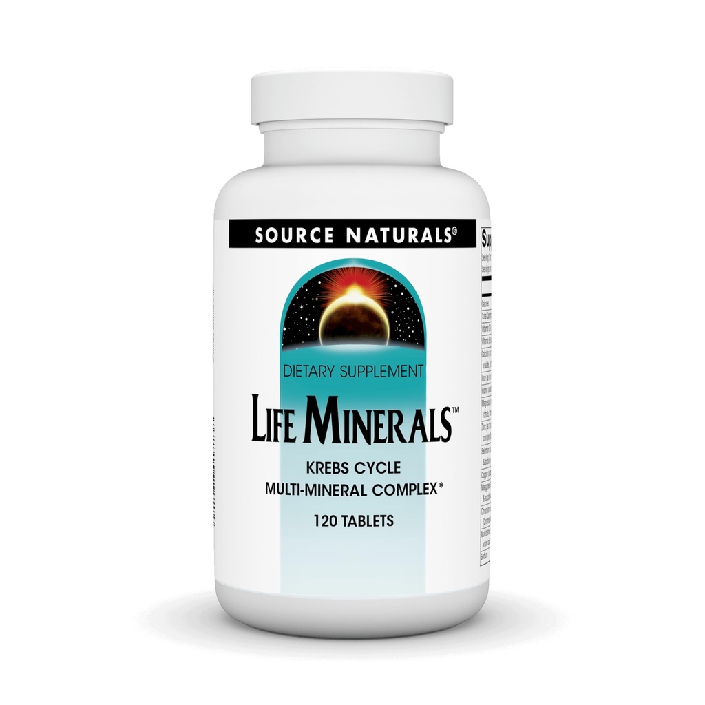 Source Naturals Life Minerals, Krebs Cycle Multi- Mineral Complex* - 120 Tablets
